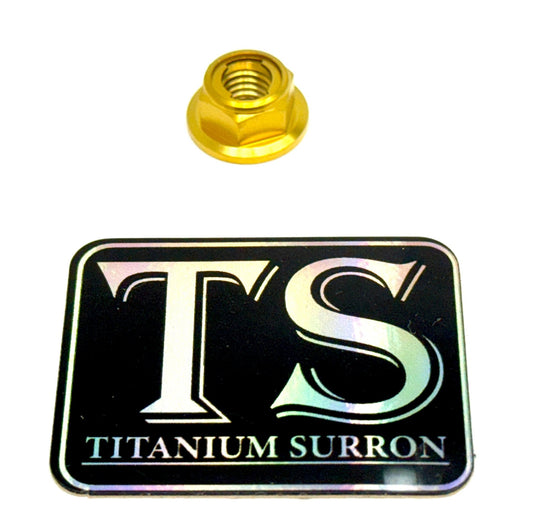 Titanium Lock M8 Nut - M8x1.25