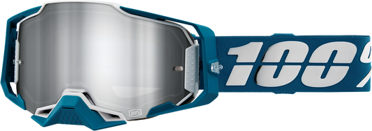 100 Percent Armega Goggle Albar Mirror Silver Flash Lens