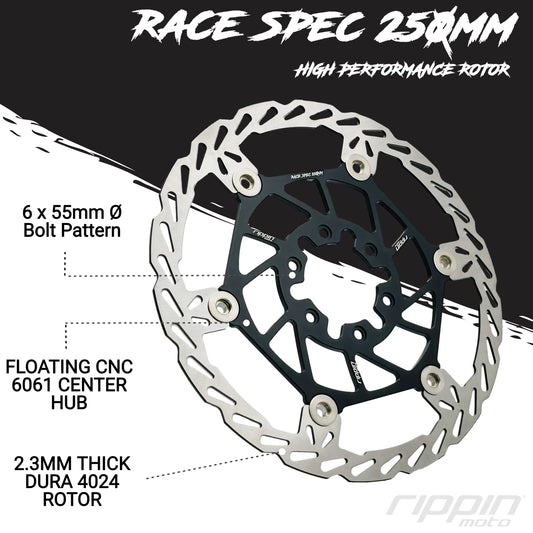 250mm Race Spec Oversize Brake Rotor (Rear - Surron/ERP)